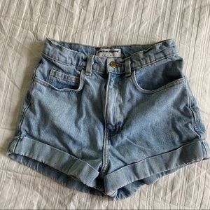 American Apparel High Waisted Shorts